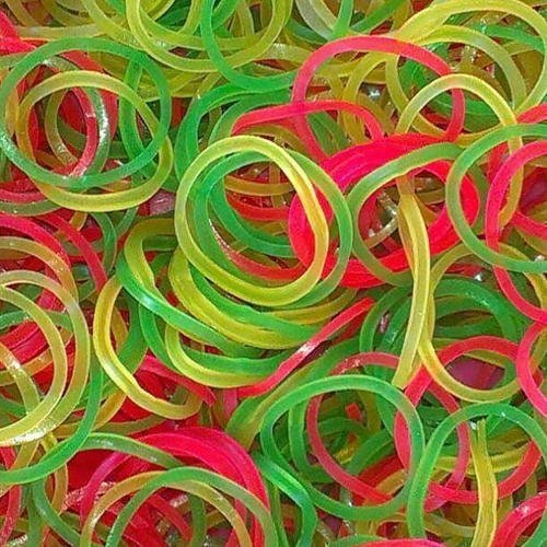 DIGISMART* Rubber Band - Fluorescent Color 1 inch Pack of 500 G - for Office use/Home & Kitchen Use/etc. (2 inch, 500 g)