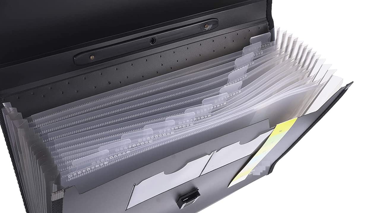 Size, Expanding File Folder, Accordion Document/Letter A4 Size File Organizer with Handle and (Pack-Of-1) (800-MULTICOLOR)