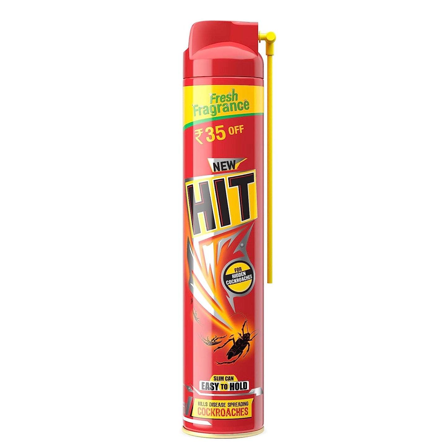 HIT Crawling Insect Killer – Cockroach Killer Spray & Flying Insect Killer - Mosquito & Fly Killer Spray (400ml) | Instant Kill | Deep-Reach Nozzle | Fresh Fragrance