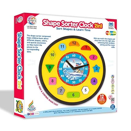 MGC Ratna's Shape Sorter Clock 2 in 1