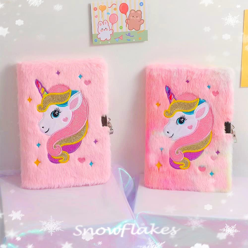 ART & CRAFT Unicorn Diary with Lock for Girls,Girls Journal Notebook with Lock and Keys, Diary for Girls Age 8-12 School Gift Set for Writing and Drawing, Secret Unicorn birthday Gift