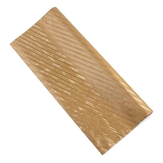 AMKAY Greetings Glitter Dots On Metallic Gold Gift Wrapping Paper Sheets ( 50X70 CM)