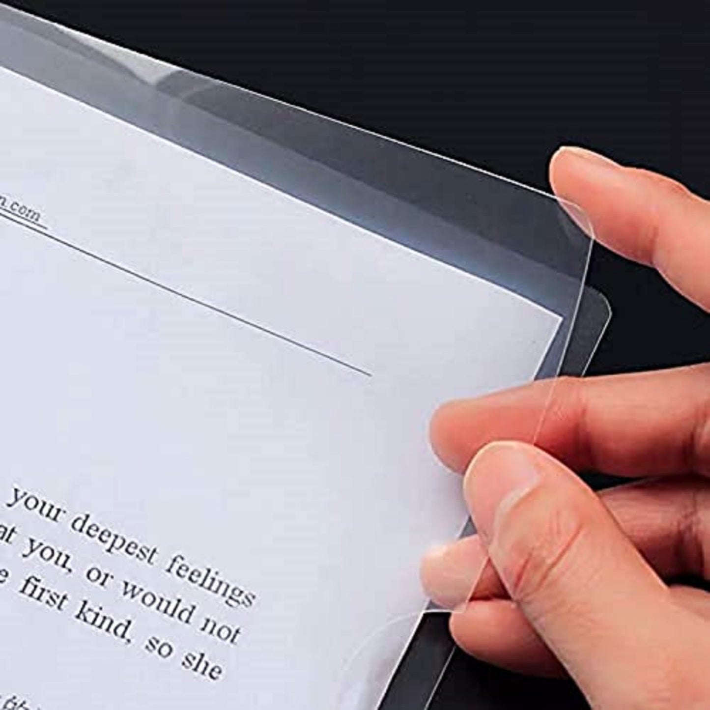 DIGISMART L Type Folder for A4 Size Documents Clear Transparent Sleeves for Document Protection Paper Holders Organizer
