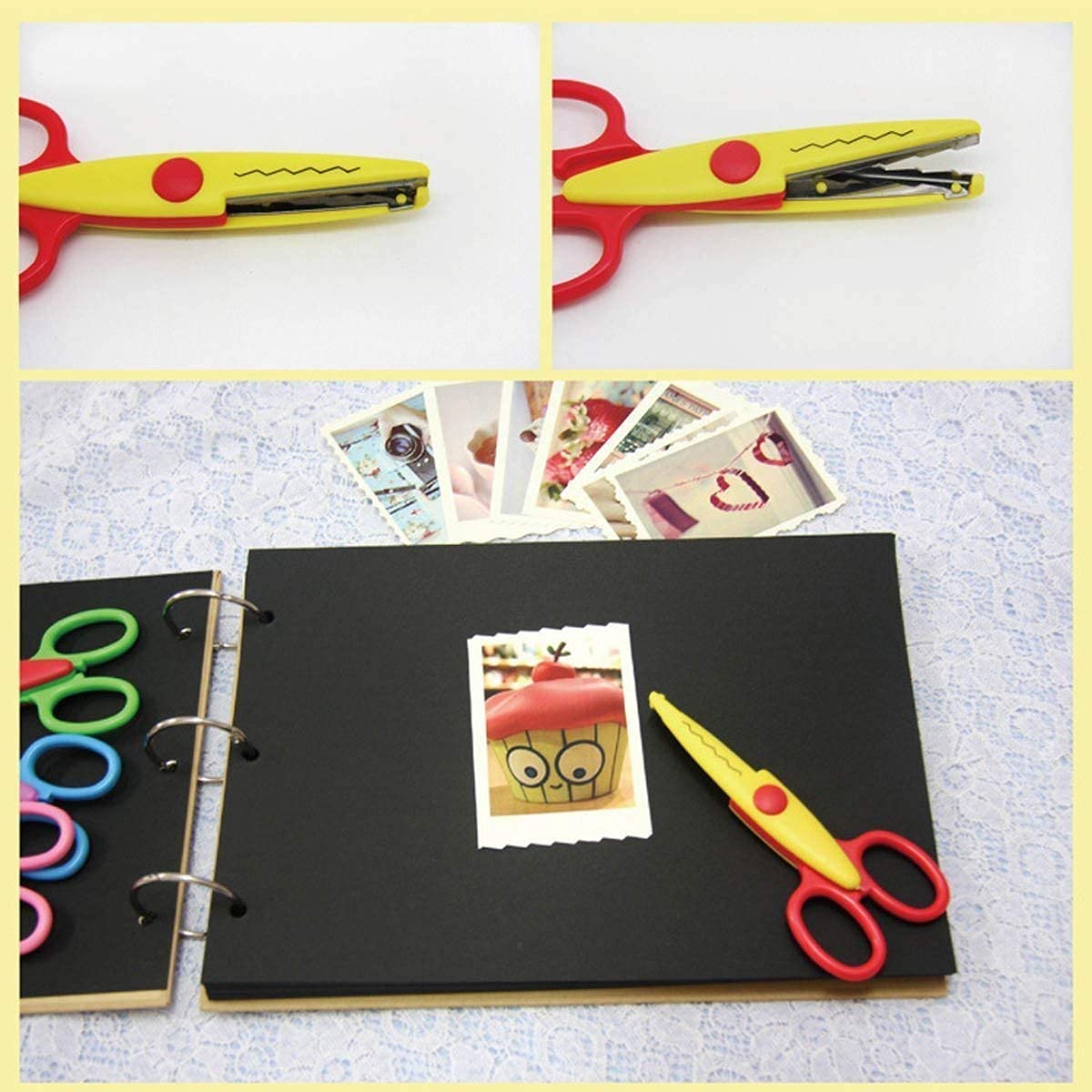 Amkay Art and Craft Zig zag Paper Shape Cutter Scissor for DIY Craft Work, Project Work and Border Making (Set of 1)