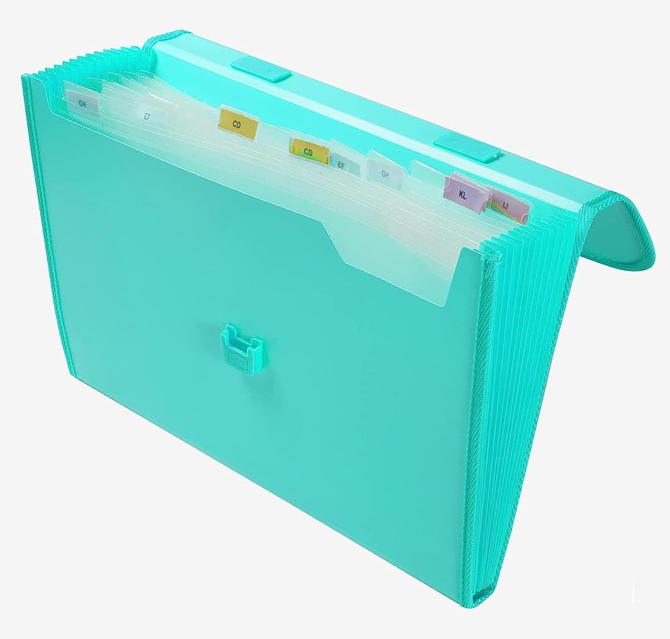 Kiya PP Expanding File Folder with Handle (900-MULTICOLOR)