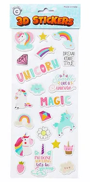 3d stickers- singles