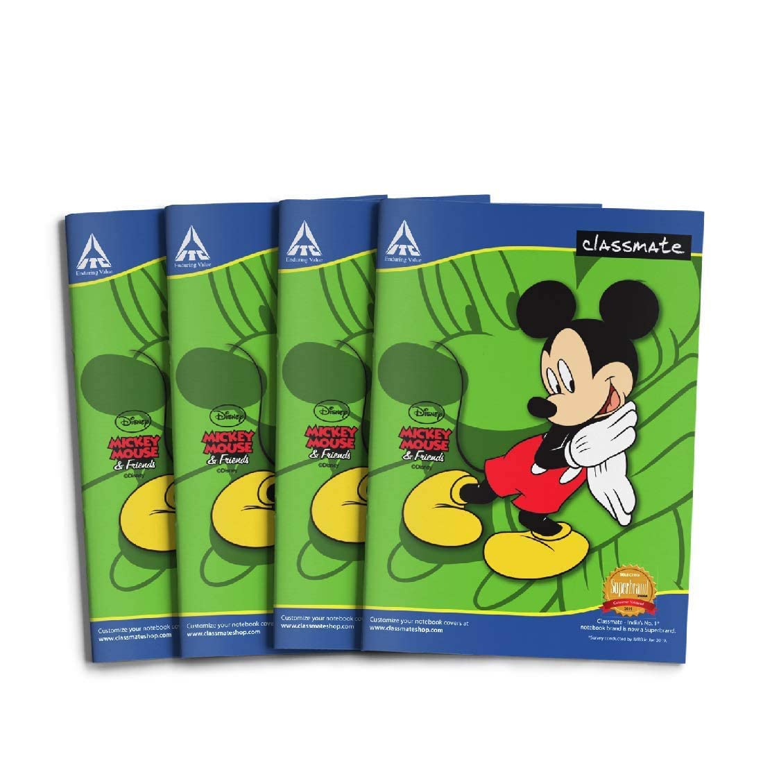 Classmate Notebook | Maths Notebook | 3 in 1 Notebook | 172 Pages 24 x 18 cm Soft Cover (Double Lines/Four Lines with Gap/Square -1 cm)