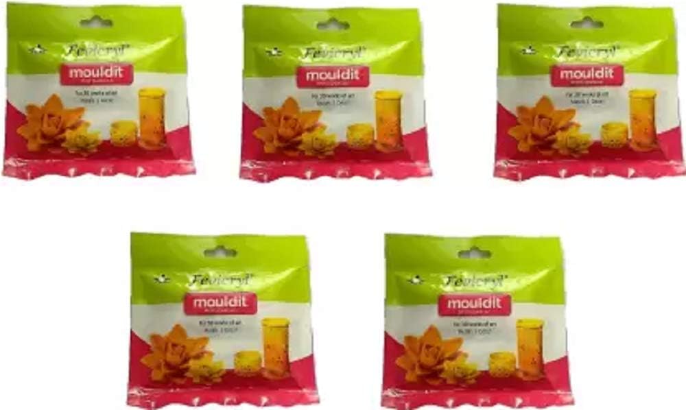 PIDILITE Creative Clay Pack 5-Piece Set for Easy Moulding and Crafting