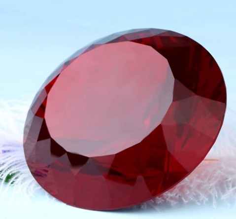 Digismart Red, white, Blue, Orange Crystal Glass Ball & Diamond Shaped Decoration Jewel Paperweight