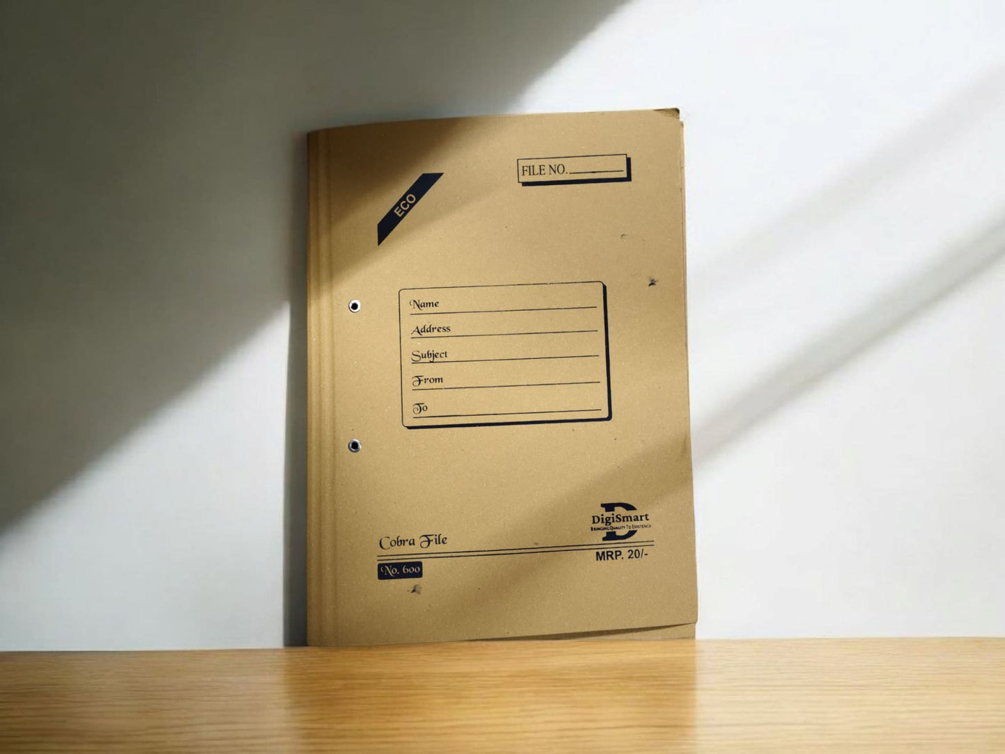 DIGISMART Eco COBRA FILE NO 600 File a durable 17 KGS board construction, providing stability and longevity for your important files
