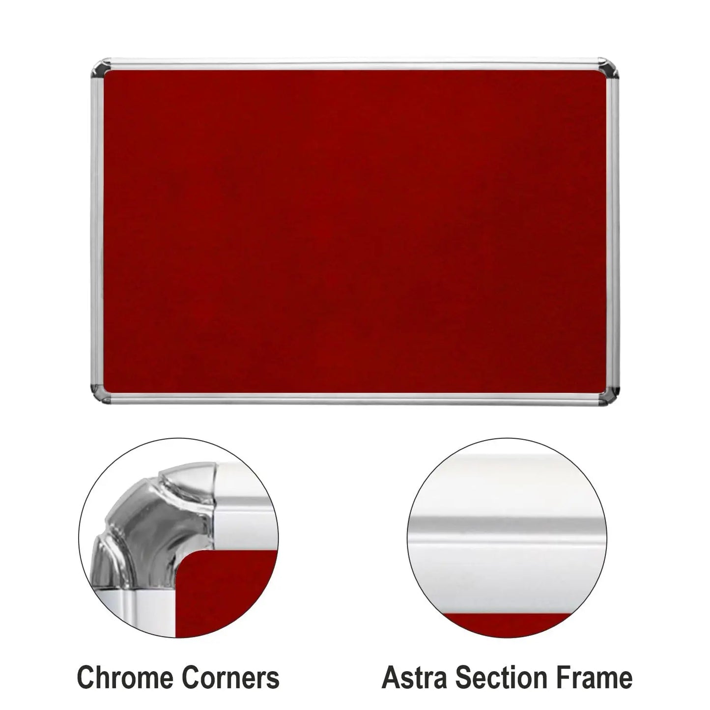 Digismart Noticeboard Nova Channel (Maroon) for Office, Home & School Aluminum Frame (Pack of 1) (Non Magnetic) - Image #10