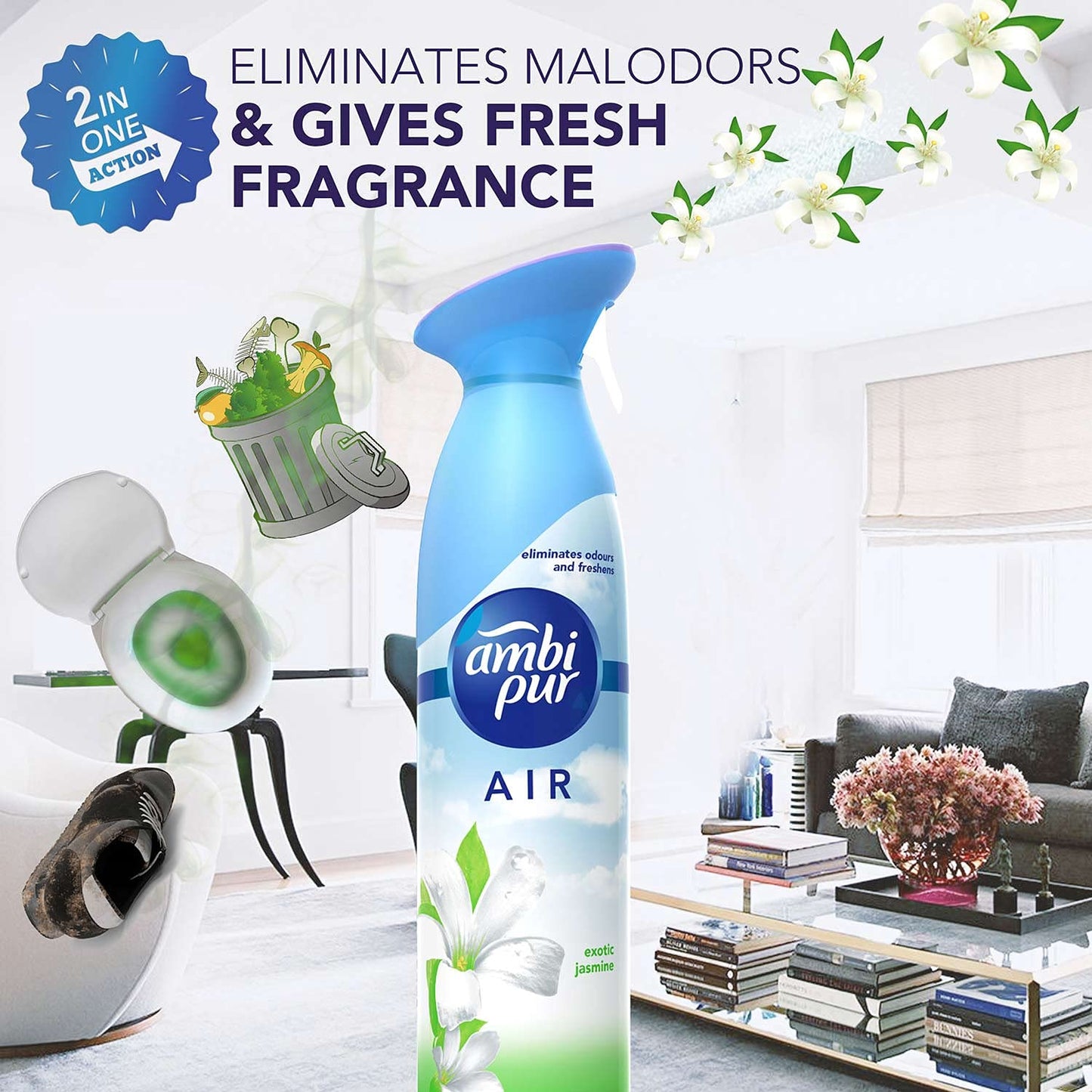 Ambi Pur Air Freshener - Exotic Jasmine - 275 g