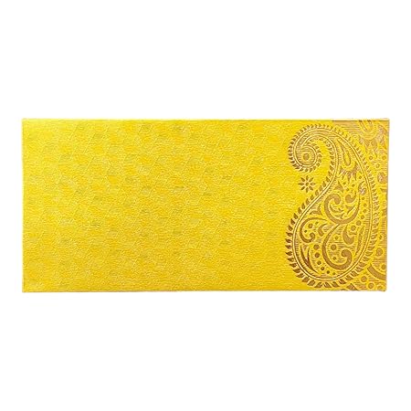 scoffco  Colourful Designer Shagun Lifafa/Money Gift Envelope with Golden Ambi for Gifting Money on Wedding, Birthdays Rakhi Gifting