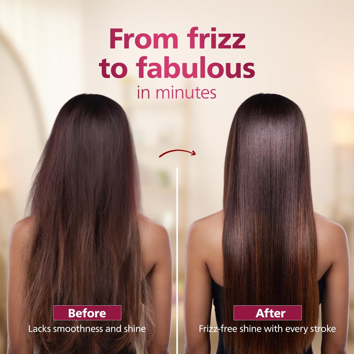 Philips Hair Straightener Brush BHH880
