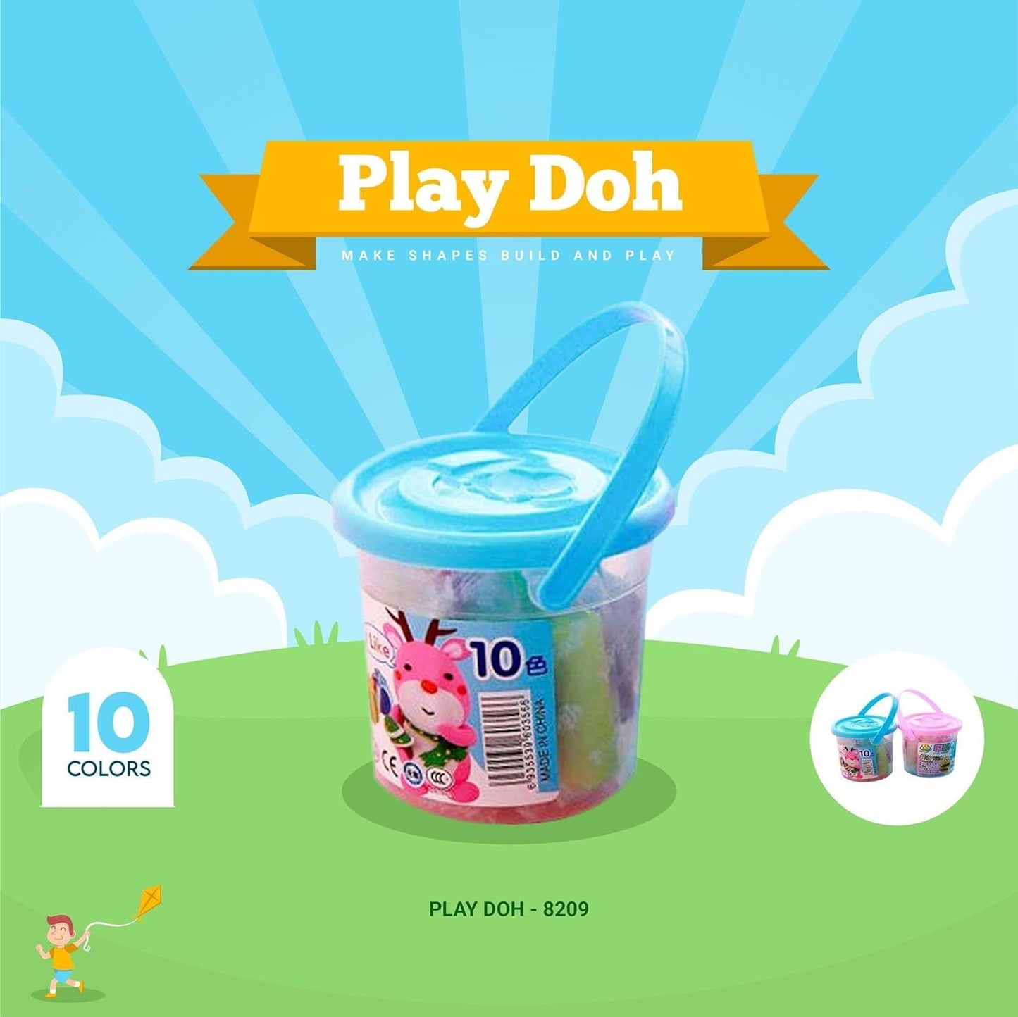 AMKAY® Play Clay Dough Factory Kids Playing Modelling Clay Set for Kids