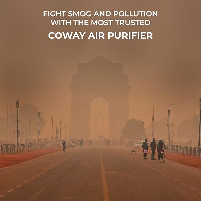 Coway Airmega AIM (AP-0623B) Air Purifier For Home, Cleans Upto 355 Sq.Ft, Longest Filter Life 8500Hrs (Approx. 1.5-2 Yrs), Kills Virus & PM 0.01 With 99.999% Efficiency, 7Yrs Motor Warranty, White