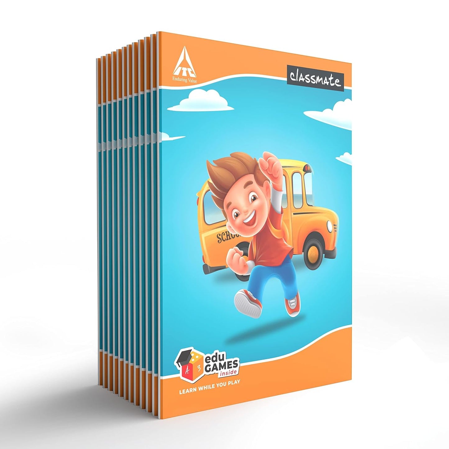 Classmate Hindi | Maths | English Notebook 120 Pages Single Lines Lines Ruled (24 x 18 cm)