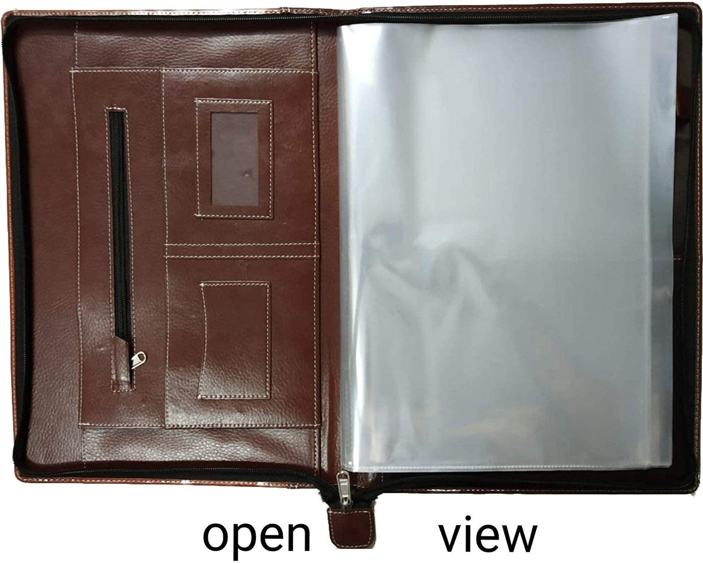 Digismart* PU Leather Multipurpose Chain Bag No- CB 413 B4 File Sleeve to Store Professional Files (40 X 28cm) Brown