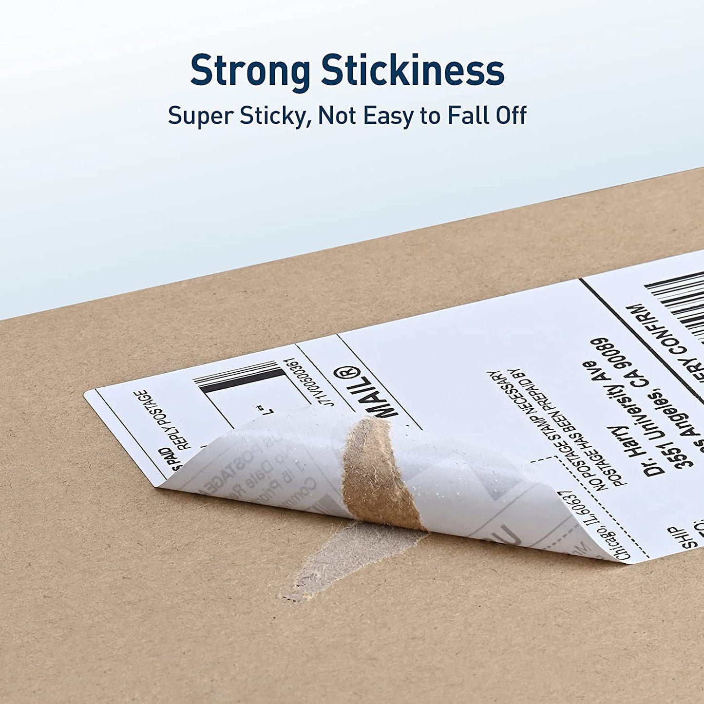 KIYA 75x125 Barcode Label Sticker - 75mm x 125mm - 1 Ups - 400 Labels Per Roll - White Self Adhesive Sticker for Printing Barcoding (1 Roll Per Pack (400 Labels))