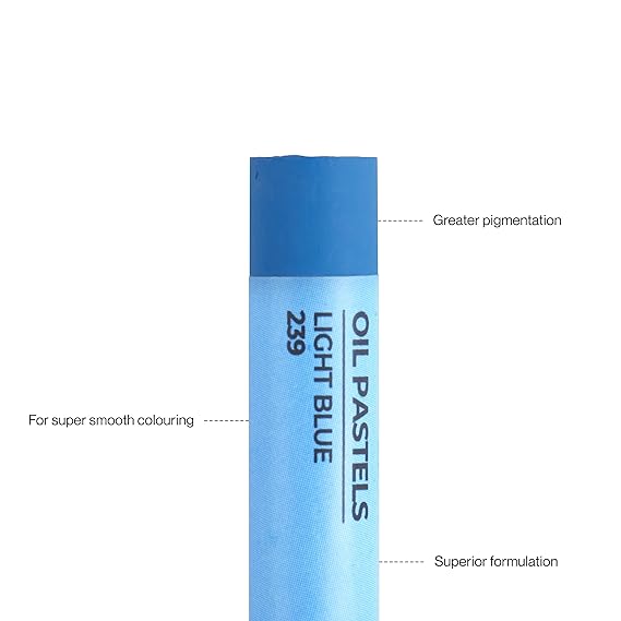 Camel Oil Pastel with Reusable Plastic Box - 50 Shades