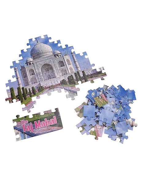 Ratna's Taj Mahal Jigsaw Puzzle. 99 Pieces Jigsaw with an Information Guide DEVELOPS HAND EYE COORDINATION