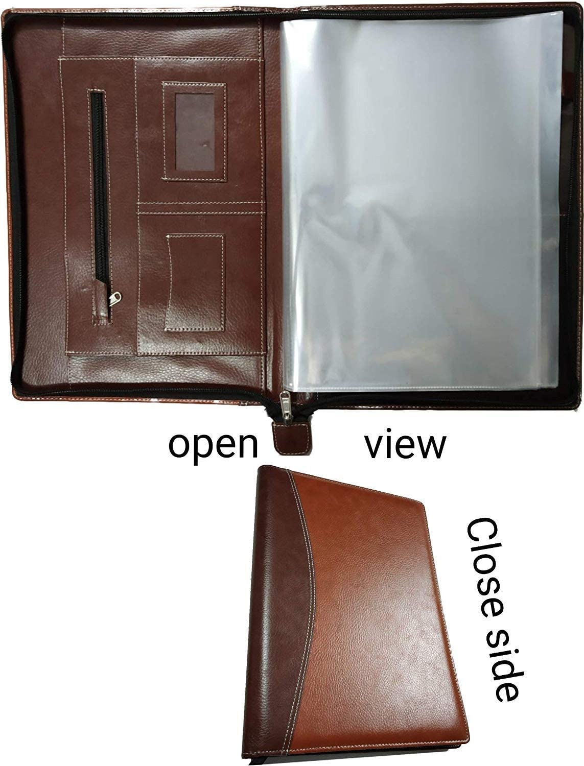 Digismart* PU Leather Multipurpose Chain Bag No- CB 413 B4 File Sleeve to Store Professional Files (40 X 28cm) Brown