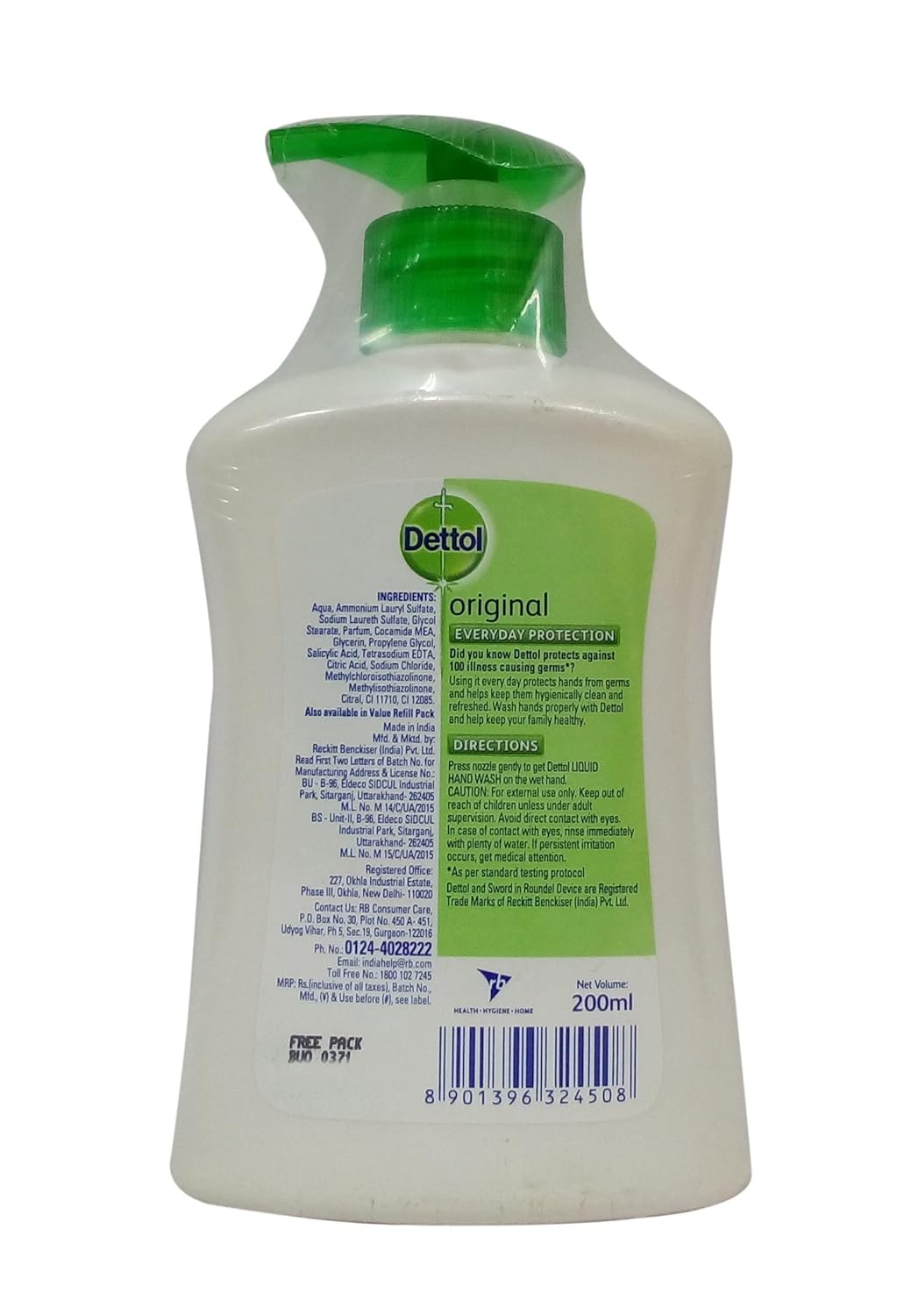 Dettol Liquid Hand Wash - Original, 200ml Bottle