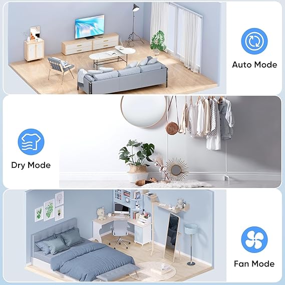 HINISO 10L Smart Compressor Dehumidifier for Home & Basement up to 2000 Sq.ft with WiFi Remote App Control, Auto Defrost, Overflow Protection, Timer & 2.5L Tank (SD)