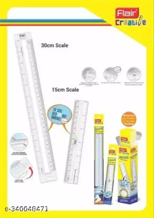 Flair Creative Aculine 15cm, 30cm Scale Pack of 10