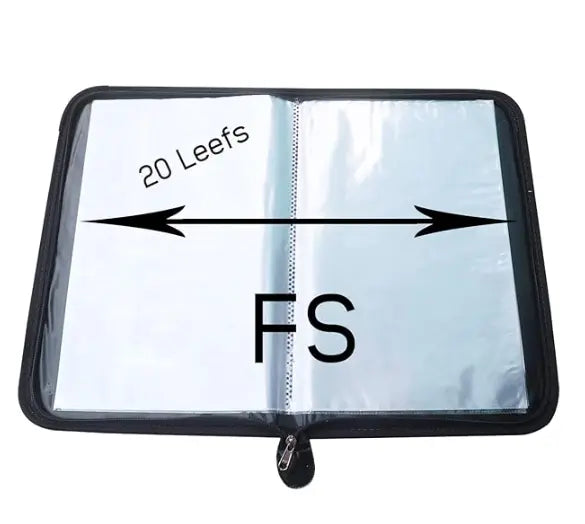 Digismart CB-106 File Folder 20 Leaf's Certificate, Document Legal Paper Carry Holder Zipper Bag for Office School & College - Image #4