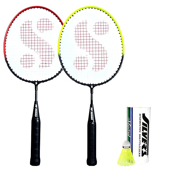 Silver's Junior Pedal Combo-5 (2 Badminton Rackets, 3 Plastic Shuttlecock) (ASL)