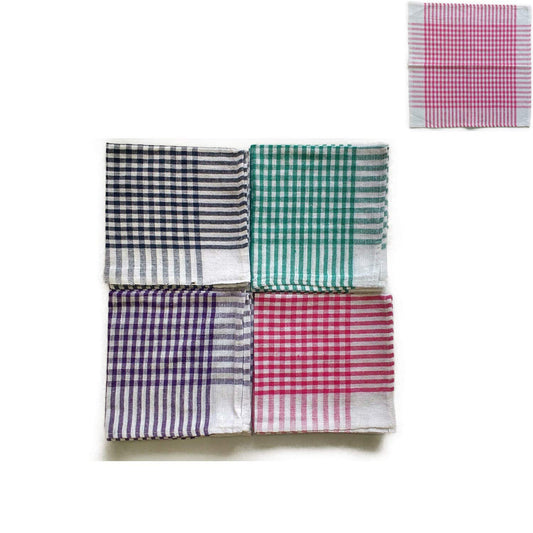 Cotton Duster Cloth with 1 Check Duster Cloth Free (Pack of 10)