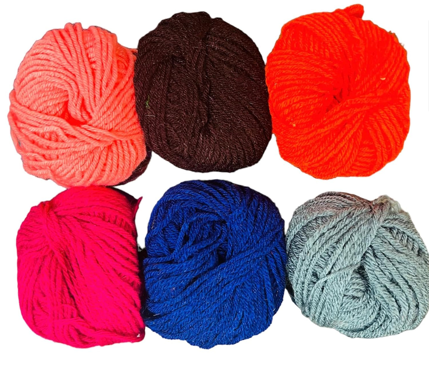 ART & CRAFT Pack of 12 Wool Yarn for DIY Art and Craft Material Knitting and Crochet Multicolour Dyed Thread (20 x 12) m