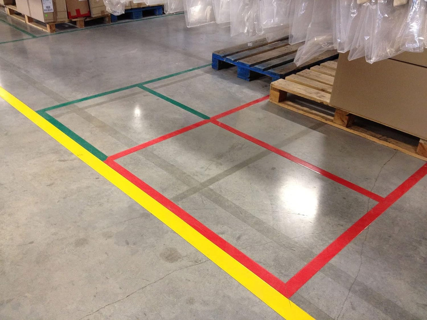 DIGISMART Floor Marking Tape for Athletics and Social Distancing, Floor Marking Tape 3" Inch 20 Mtr Strong & Best in Quality
