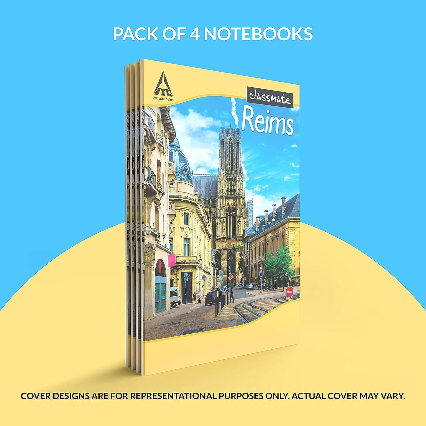 Classmate Hindi | Maths | English Notebook 120 Pages Single Lines Lines Ruled (24 x 18 cm)
