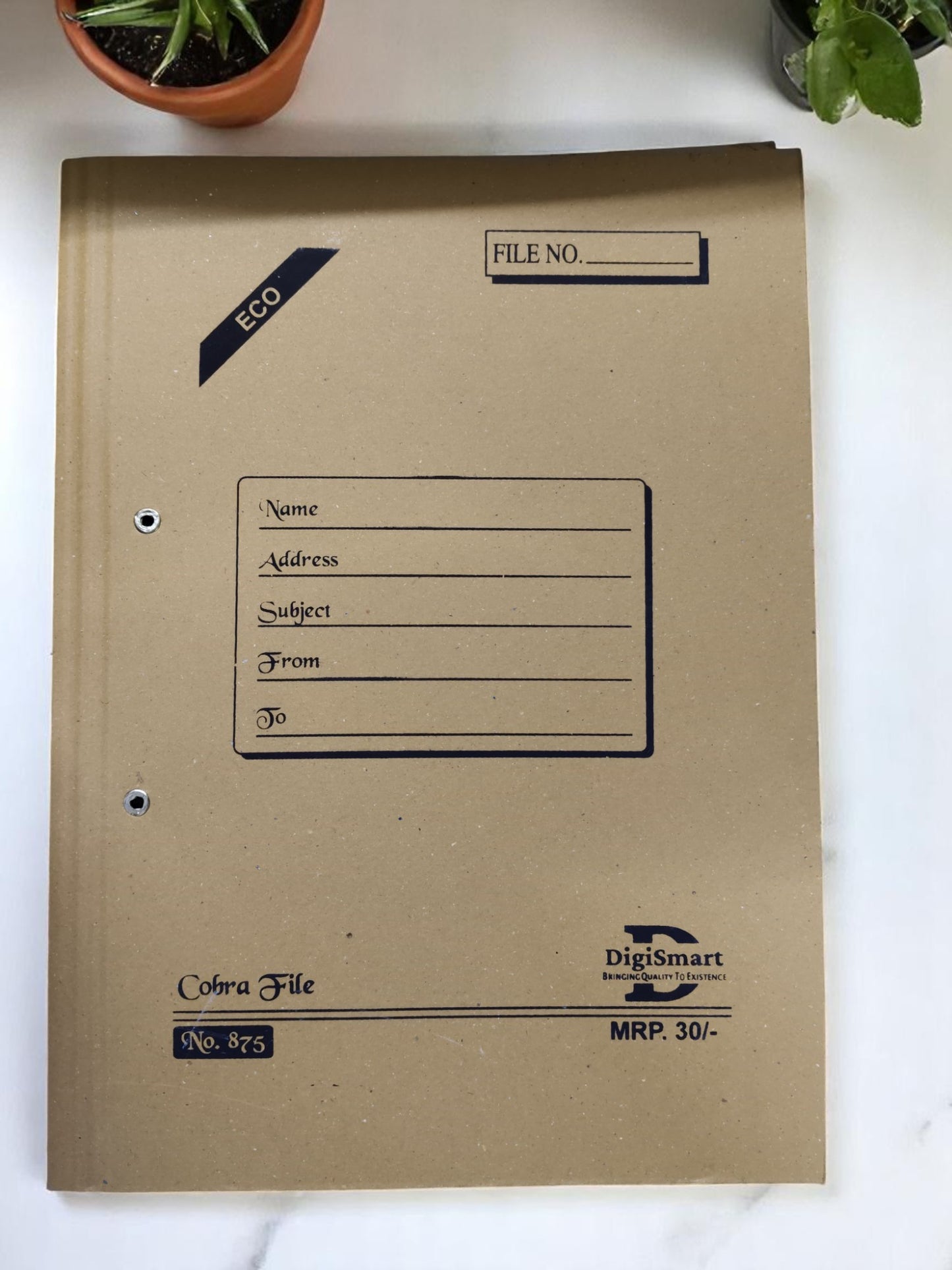 DIGISMART ECO COBRA FILE NO 875 ( 31 KGS BOARD ) is a high-quality, durable filing system designed to keep your documents organized and secure.