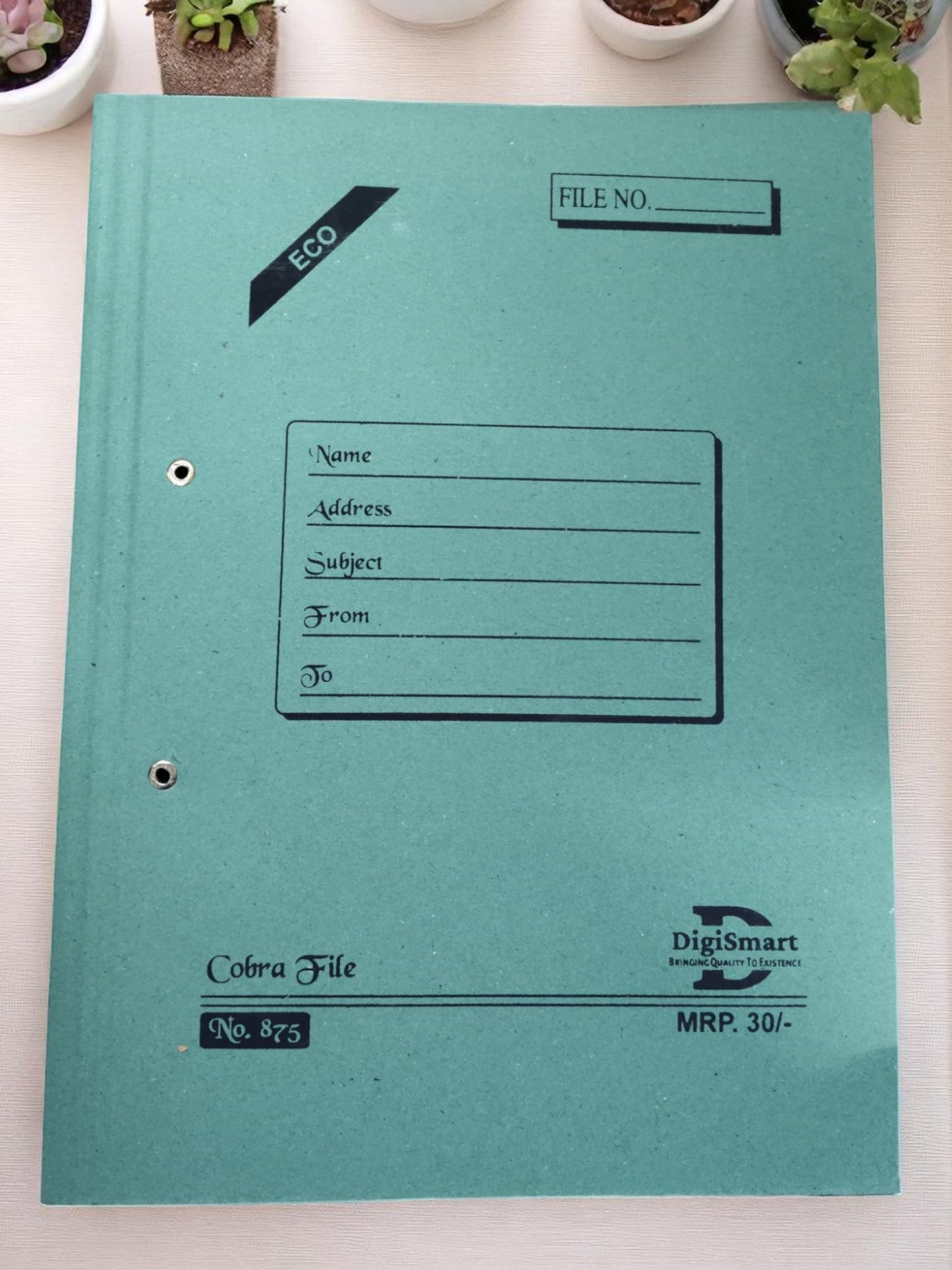 DIGISMART ECO COBRA FILE NO 875 ( 31 KGS BOARD ) is a high-quality, durable filing system designed to keep your documents organized and secure.