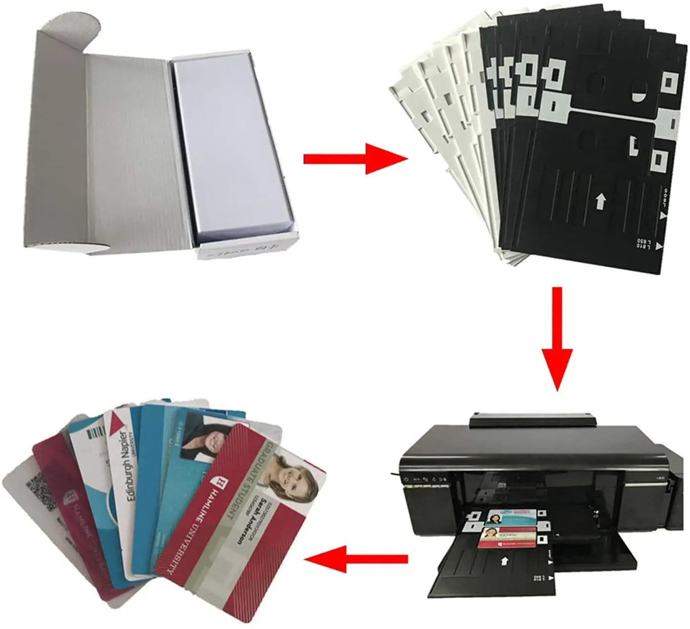 AMKAY I- Cards 0033 55x85mm  | Hard Plastic ID Card Holder/Badge for Office| Compatible with Various Badge Holders, Clips, Lanyards, and Retractable Badge Reels. (Pack of 1, Clear) - Image #8