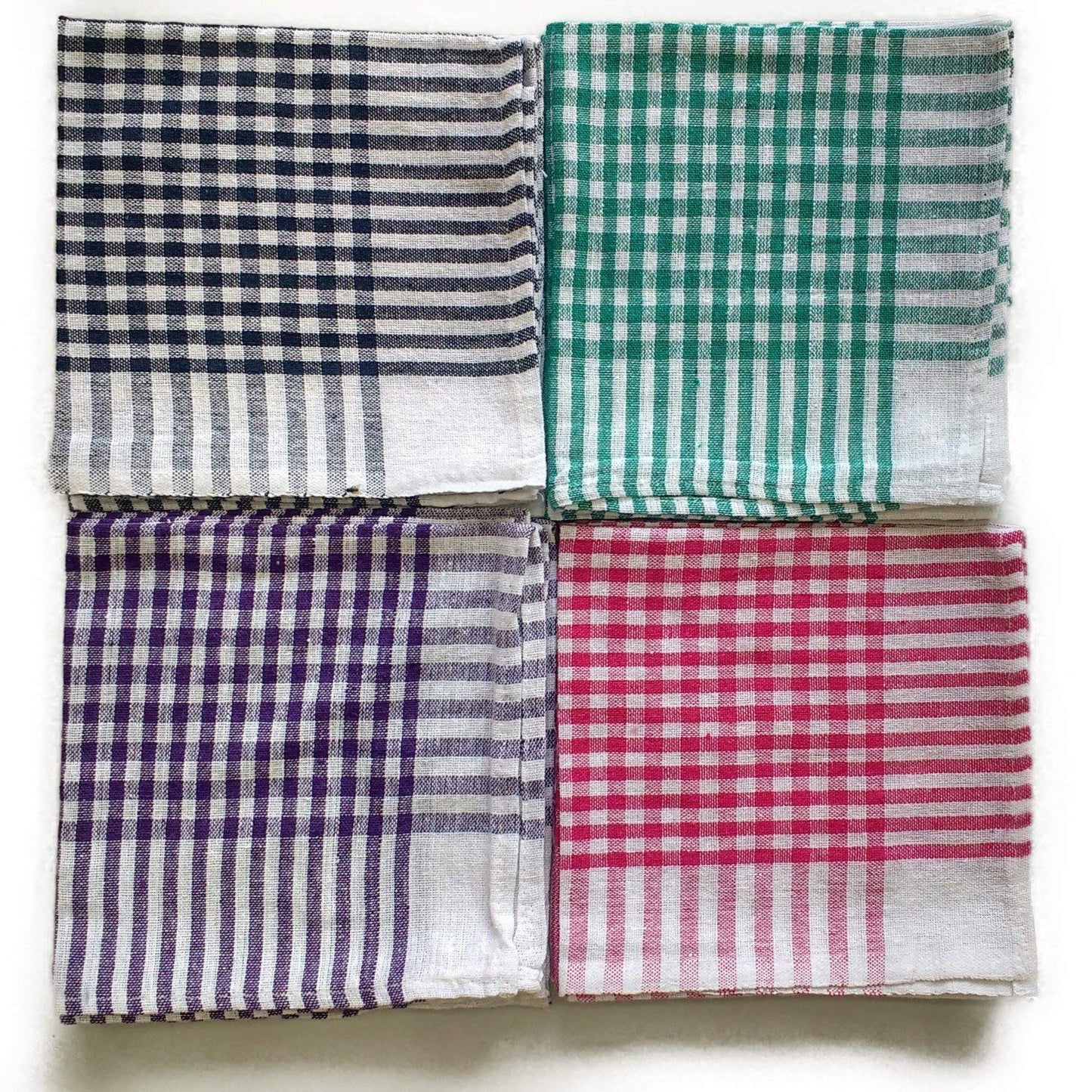 Cotton Duster Cloth with 1 Check Duster Cloth Free (Pack of 10)