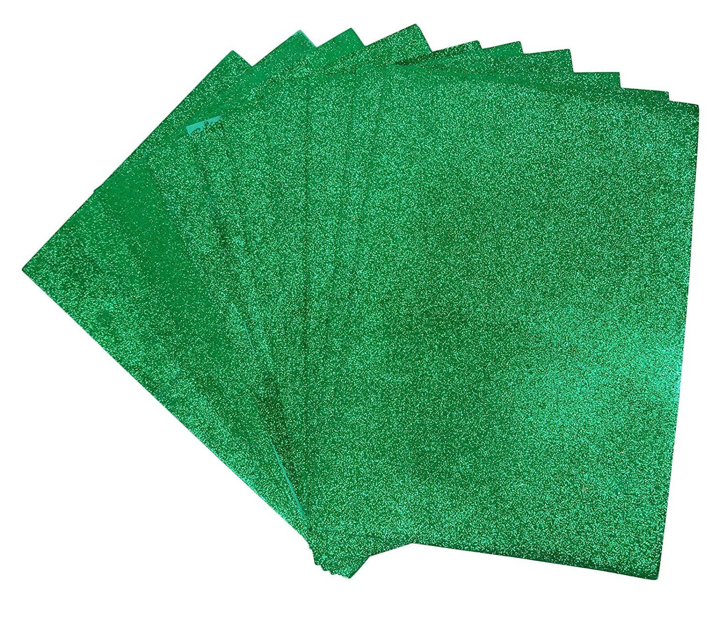 Art & Craft Size Glitter Foam Sheet (Pack of 10) (Multicolor)