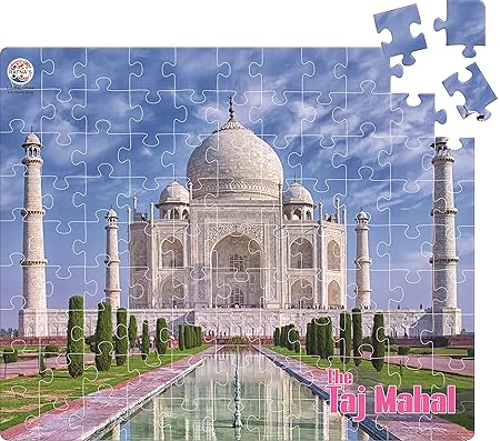 Ratna's Taj Mahal Jigsaw Puzzle. 99 Pieces Jigsaw with an Information Guide DEVELOPS HAND EYE COORDINATION