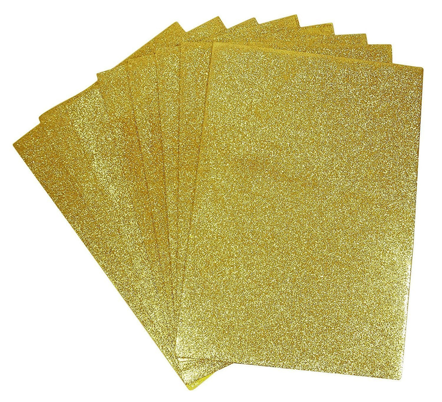 Art & Craft Size Glitter Foam Sheet (Pack of 10) (Multicolor)