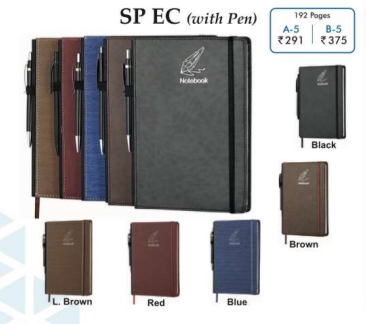 Digismart SP(EC)-A5 192 Pages Notebook Diary, Notebook with Elastic Lock Pen Gift Box Diary Planner Organizer for Men and Women with pen