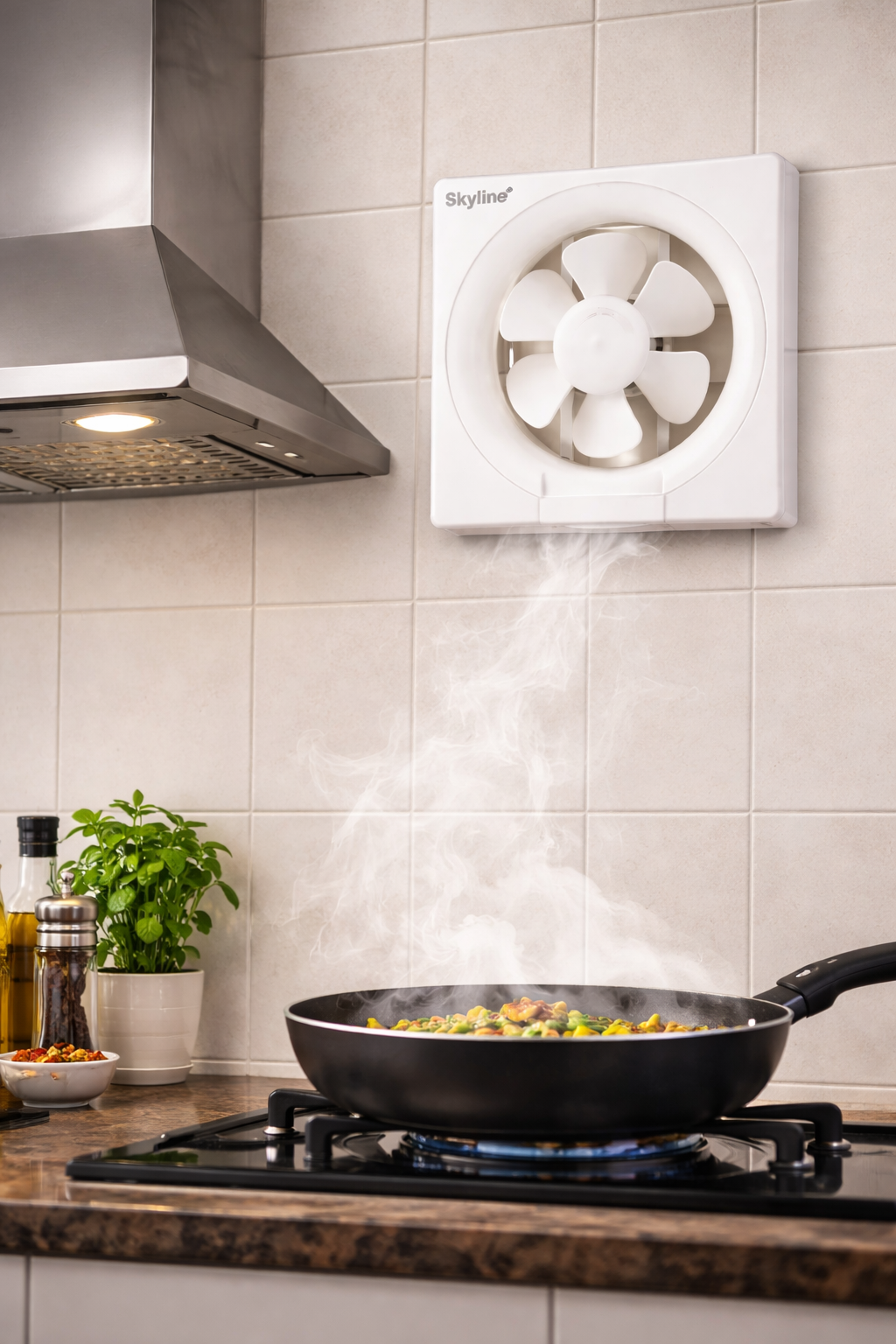 Skyline Ventilation Fan VTL-1033 | 8 Inch (200 mm) | High Speed Exhaust Fan for Kitchen & Bathroom