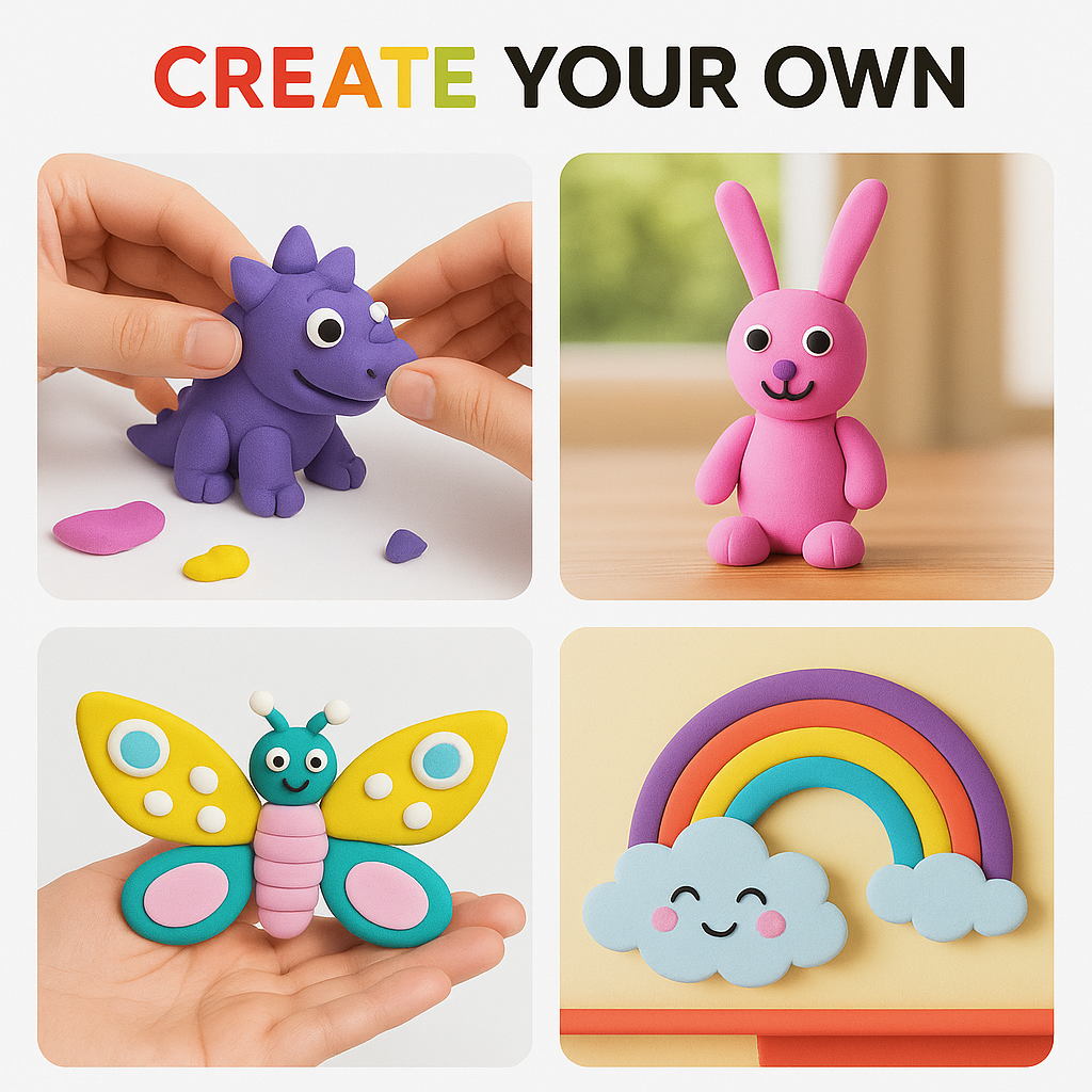 407 EVANTA PLAY DOUGH CLAY (PASTEL) 500g
