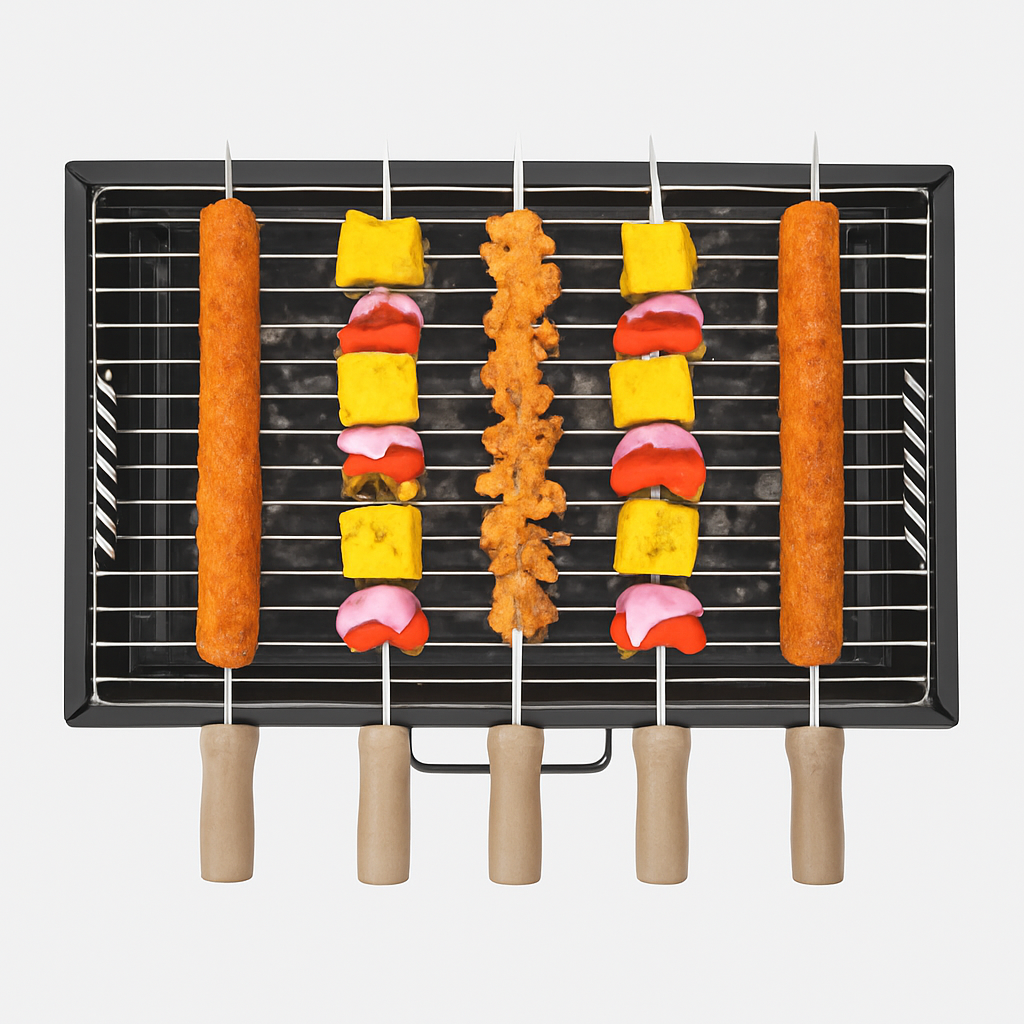 SKYLINE Charcoal Barbecue Foldable with 5 Skews VTL-4700