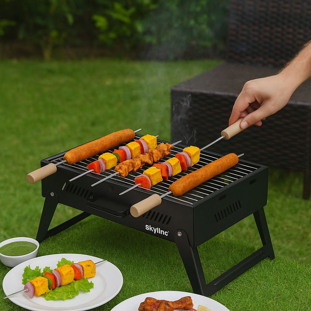 SKYLINE Charcoal Barbecue Foldable with 5 Skews VTL-4700