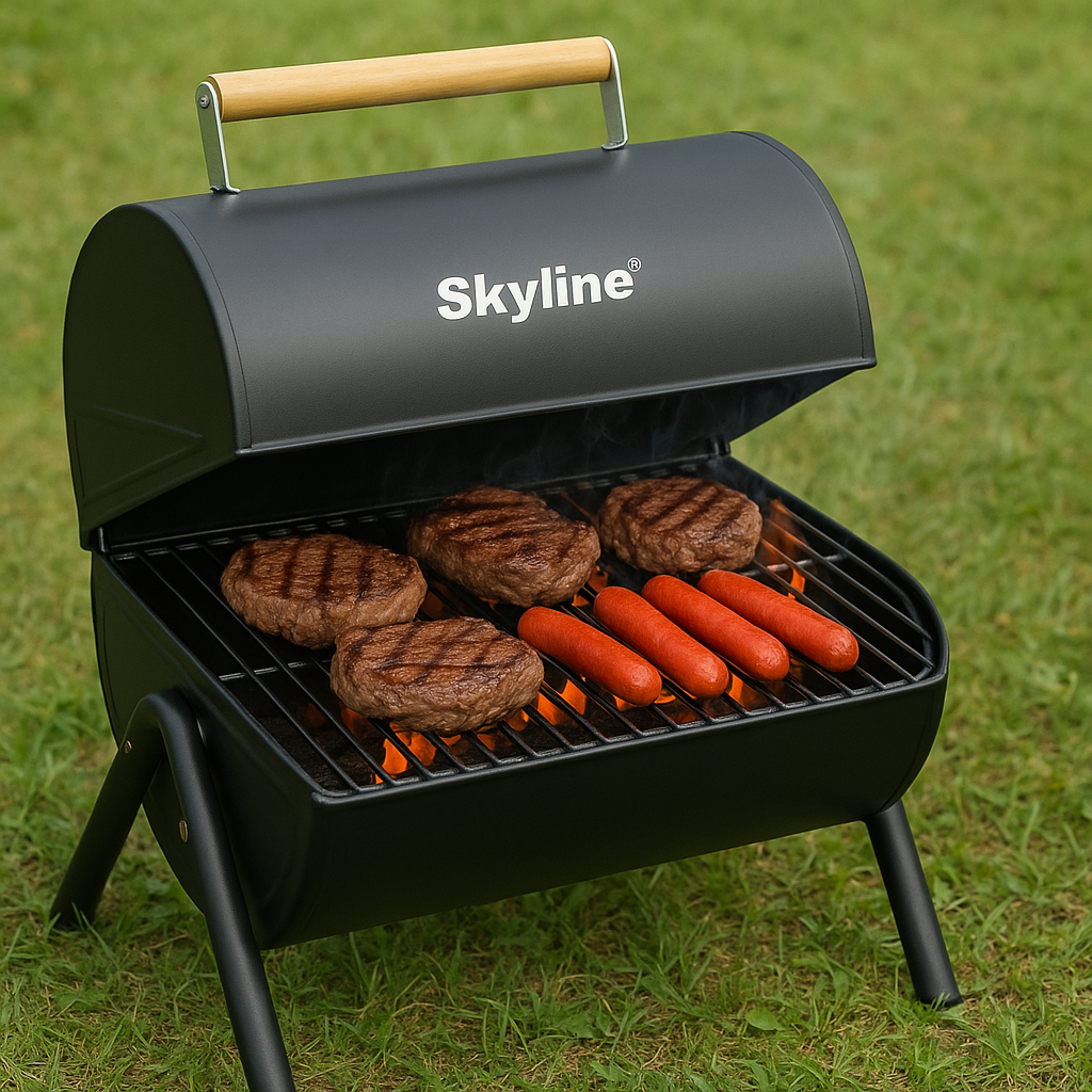 SKYLINE Charcoal Barbecue Barrel with 10 Skews VTL-4900