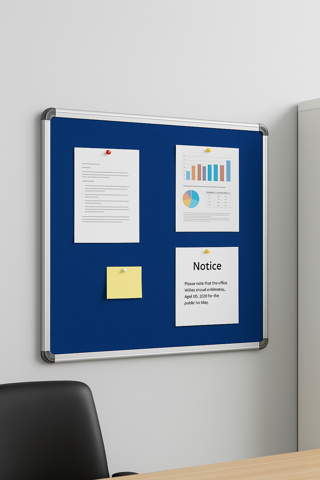 Digismart Notice Board 1x1.5 (Blue Colour )