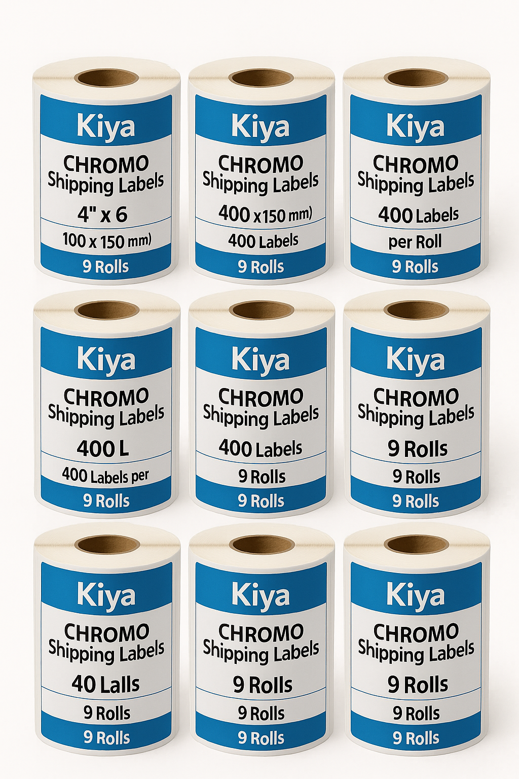 100x150 chromo 400 label is a popular size for shipping and product labeling in e-commerce. These labels are commonly used for shipping labels